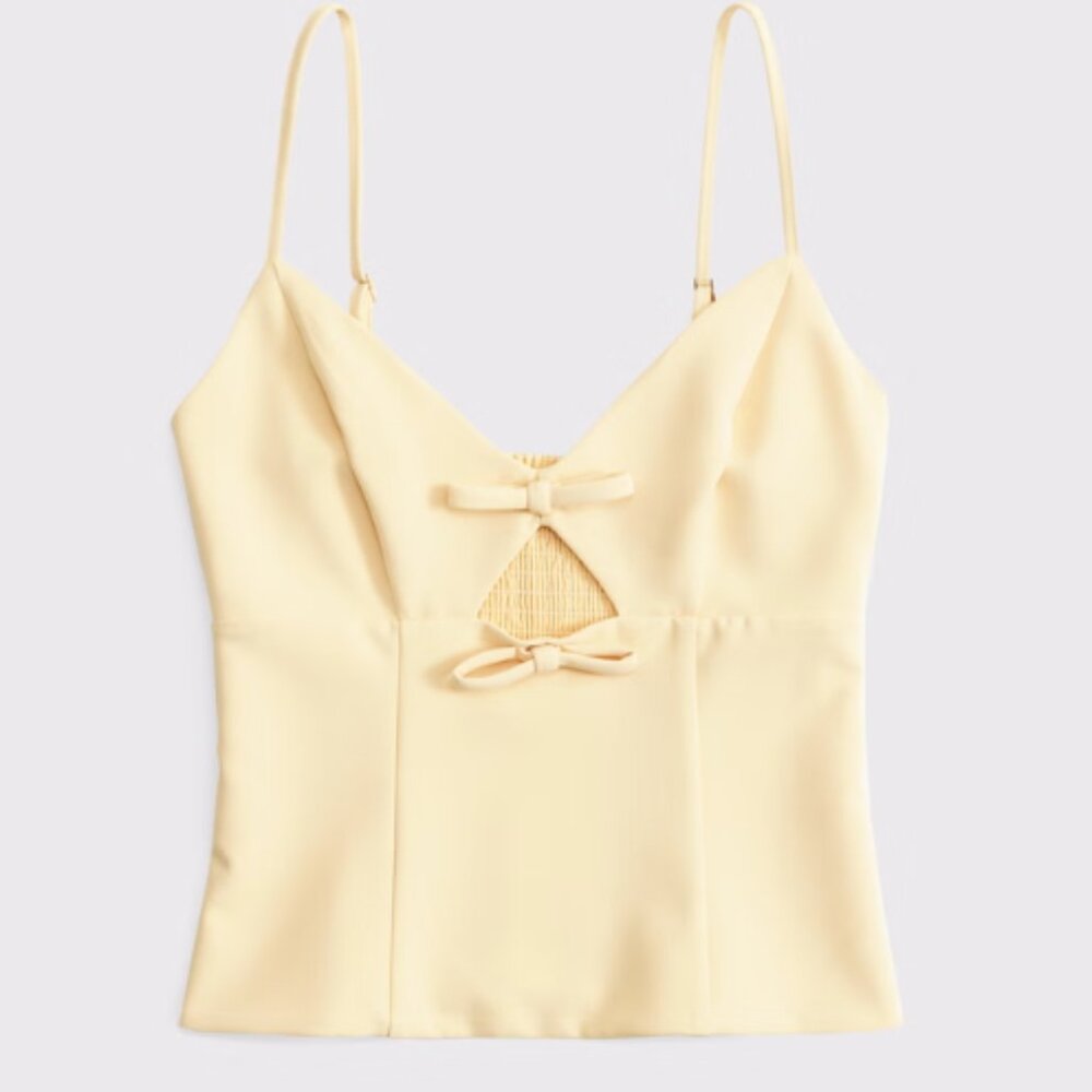 Abercrombie & Fitch - Cutout Bow Top (size small)